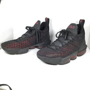 Nike LeBron 16 EP Fresh Bred Sneakers Black/Red Size 9.5